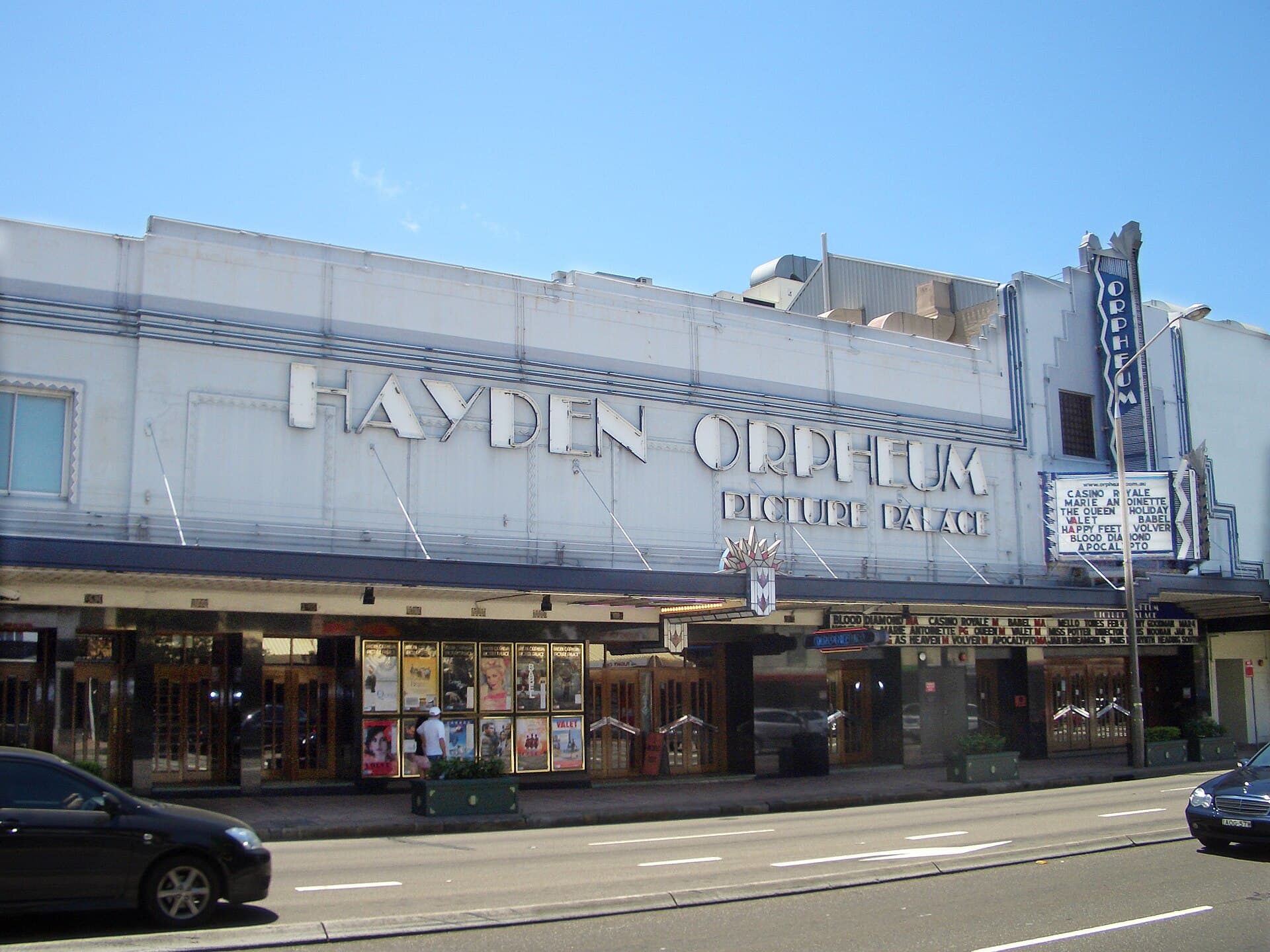 Hayden Orpheum Picture Palace facade on Military Road in Cremorne